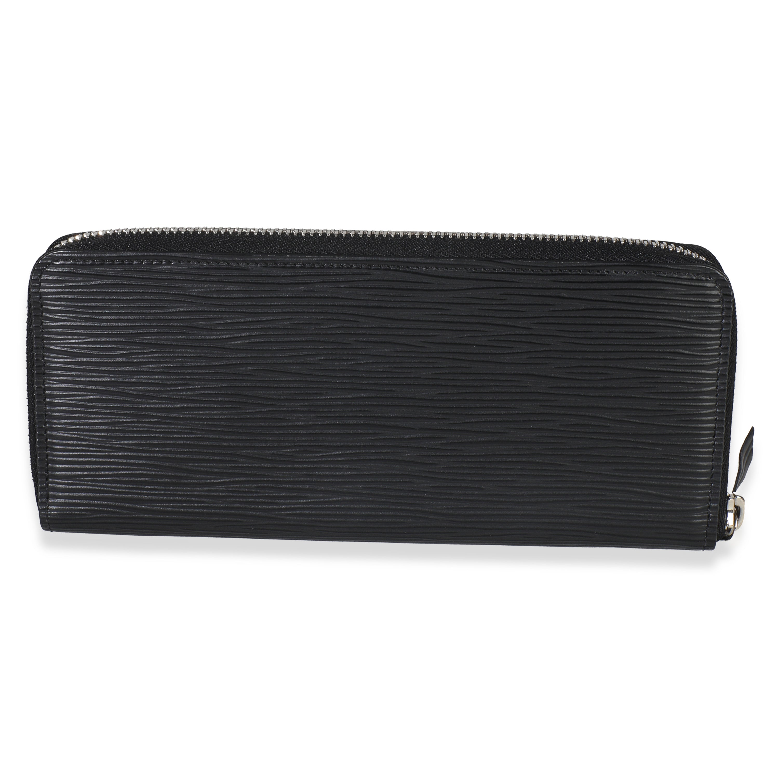 Louis Vuitton Black Epi Clemence Wallet
