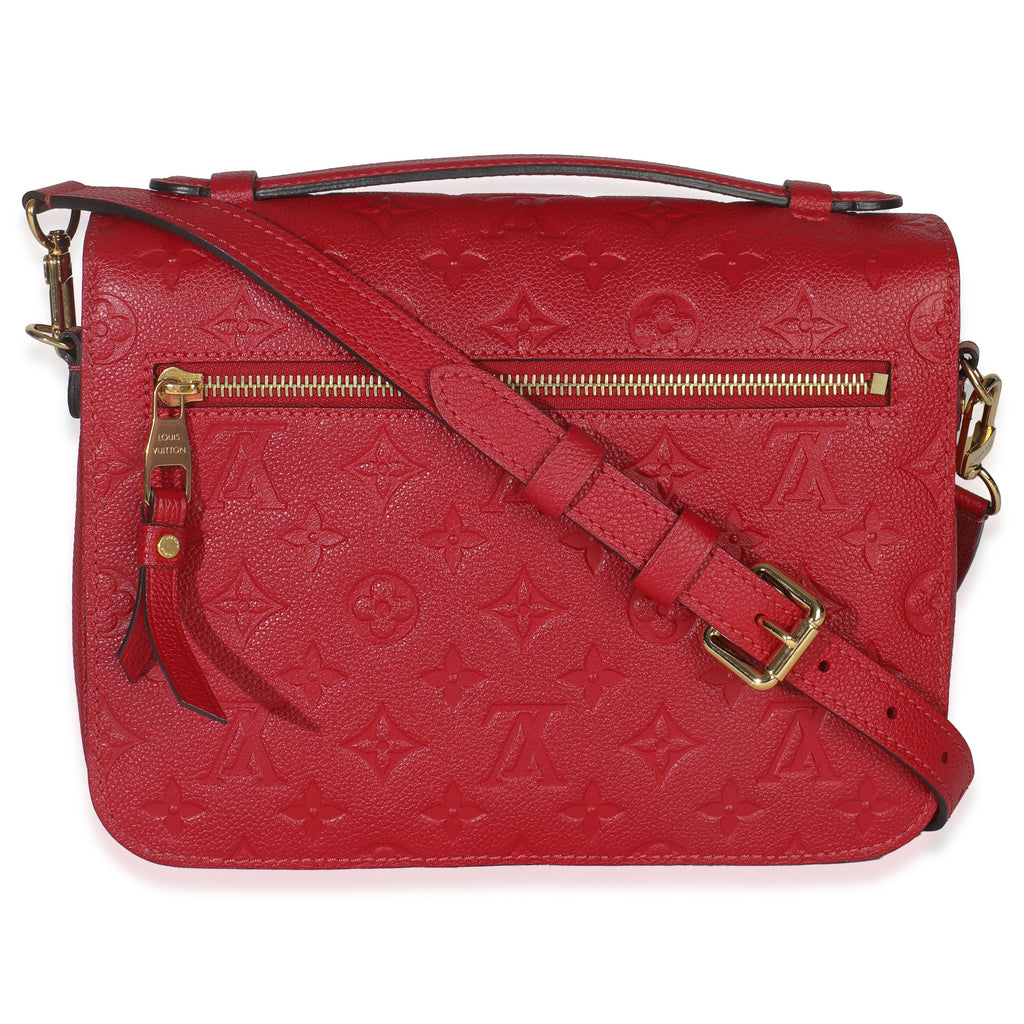 Louis Vuitton Scarlet Monogram Empreinte Pochette Metis