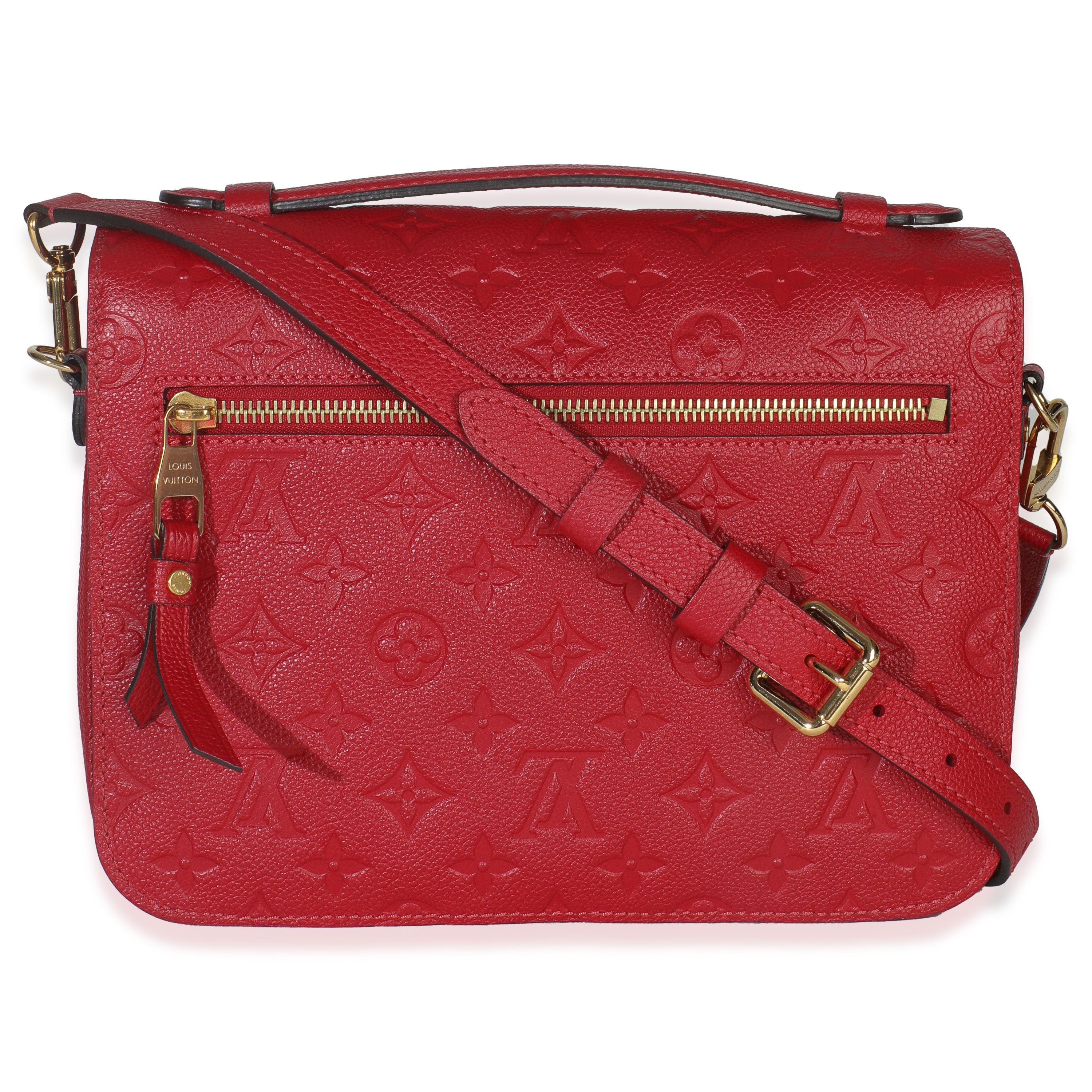 Louis Vuitton Scarlet Monogram Empreinte Pochette Metis