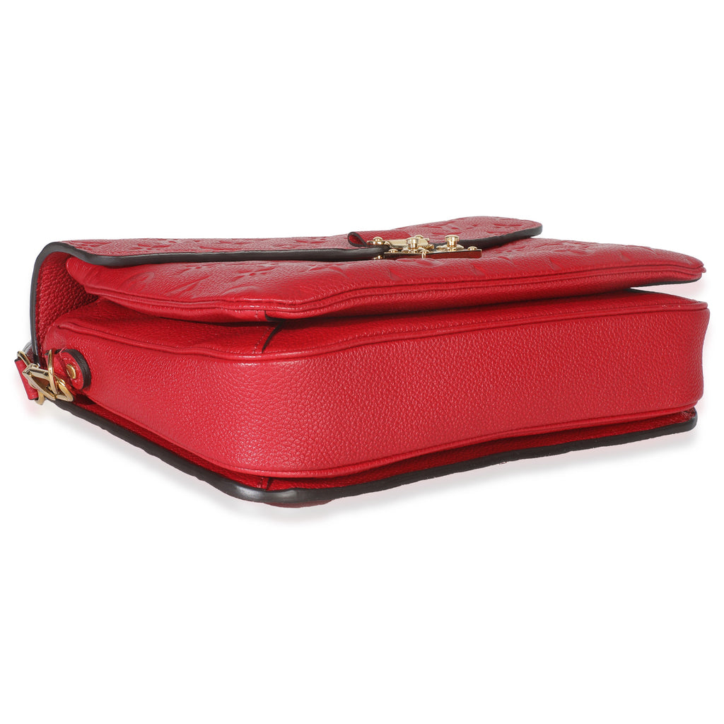 Louis Vuitton Scarlet Monogram Empreinte Pochette Metis