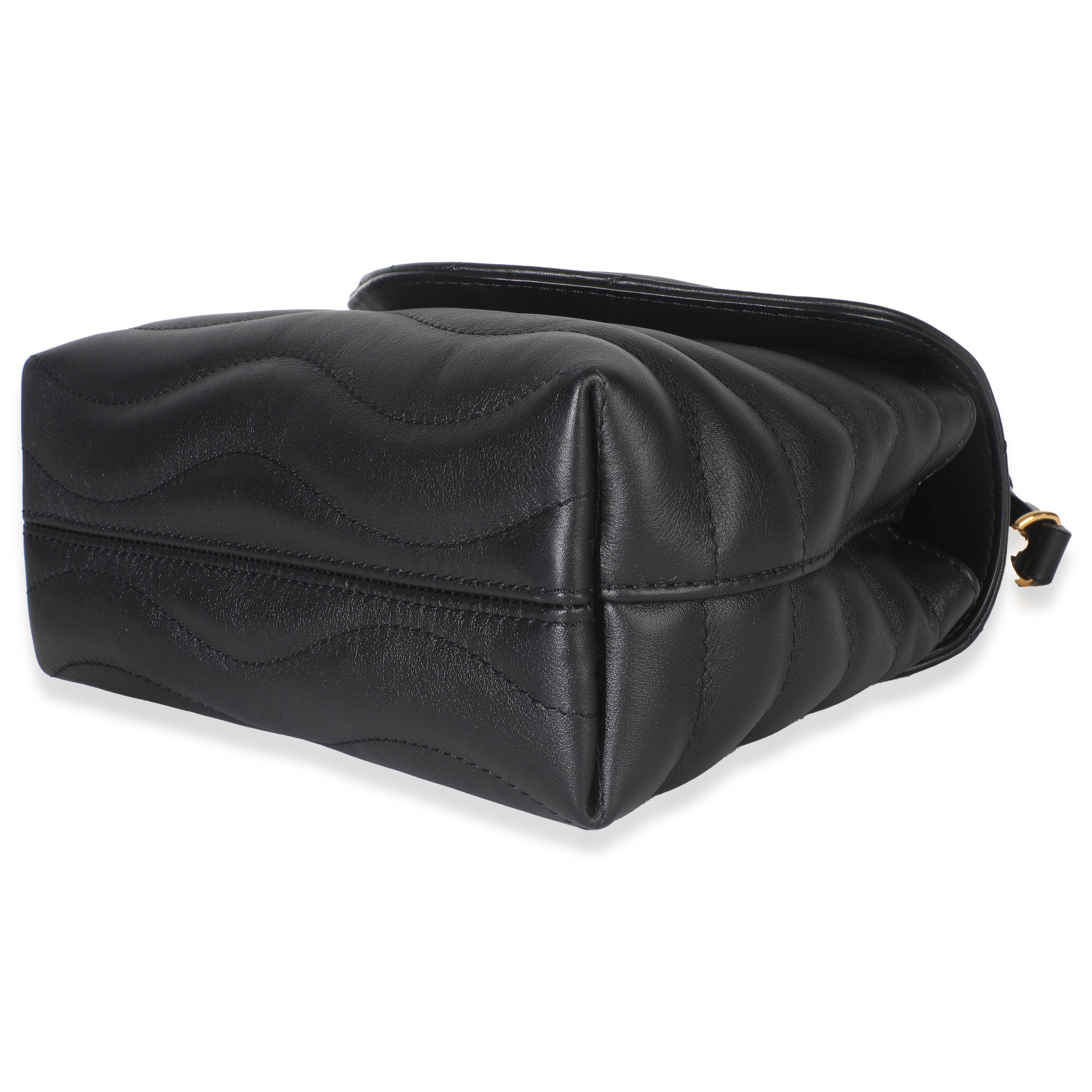 Louis Vuitton Black Calfskin New Wave Hold Me Top Handle Bag
