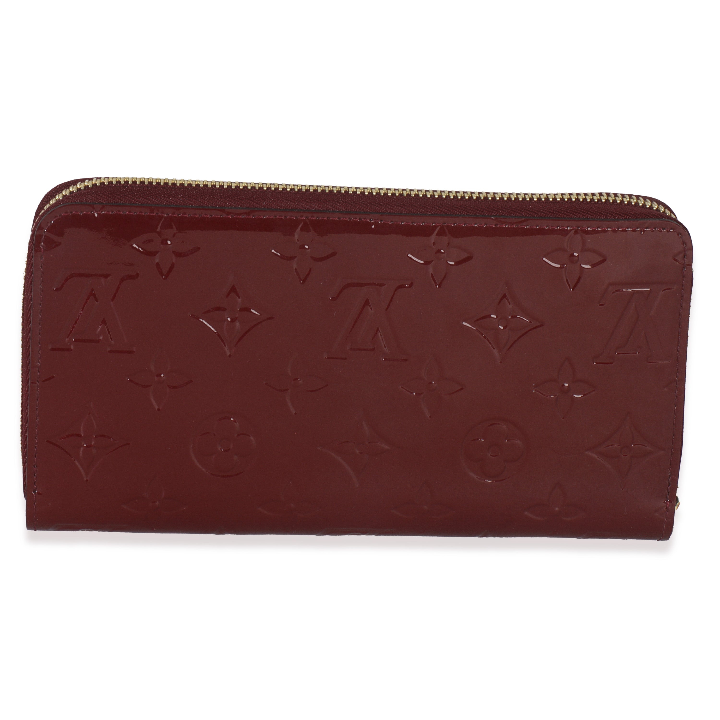 Louis Vuitton Red Monogram Vernis Zippy Wallet