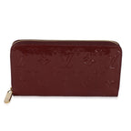 Louis Vuitton Red Monogram Vernis Zippy Wallet