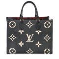 Louis Vuitton Black Cream Giant Monogram Empreinte Onthego MM