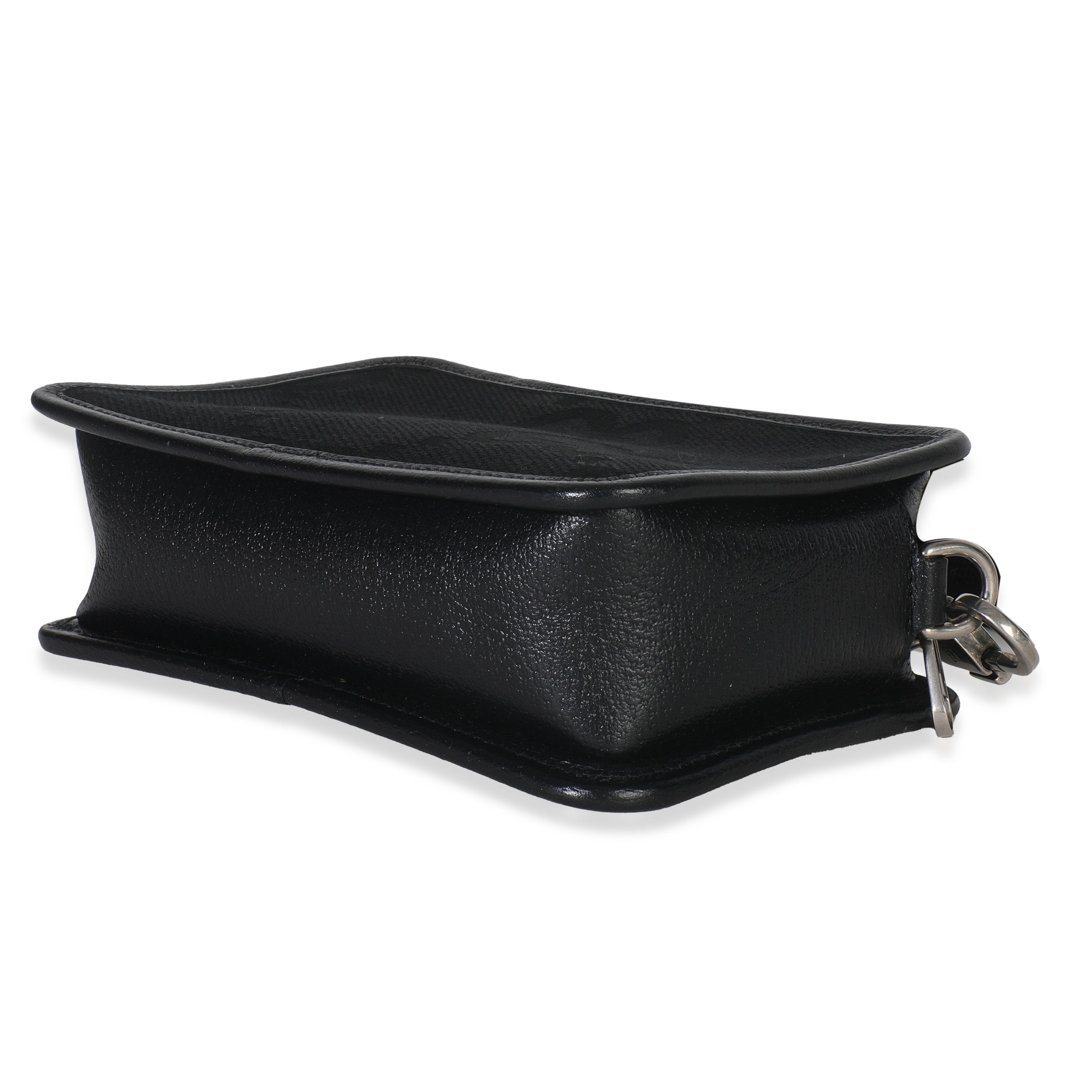 Gucci Black Jumbo GG Canvas Messenger Bag