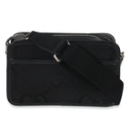 Gucci Black Jumbo GG Canvas Messenger Bag