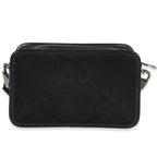 Gucci Black Jumbo GG Canvas Messenger Bag