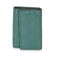 Gucci Green Embossed GG Leather Key Holder
