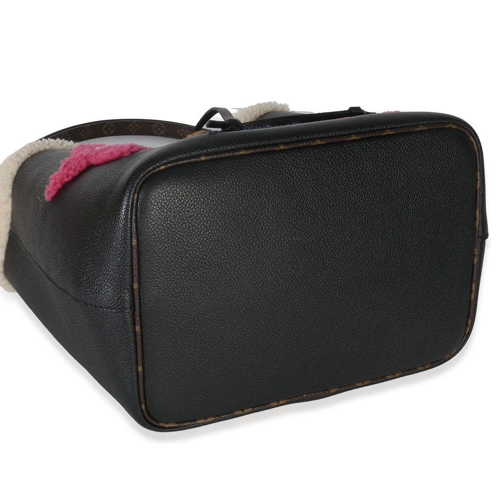 Louis Vuitton Black Shearling Monogram Neonoe MM