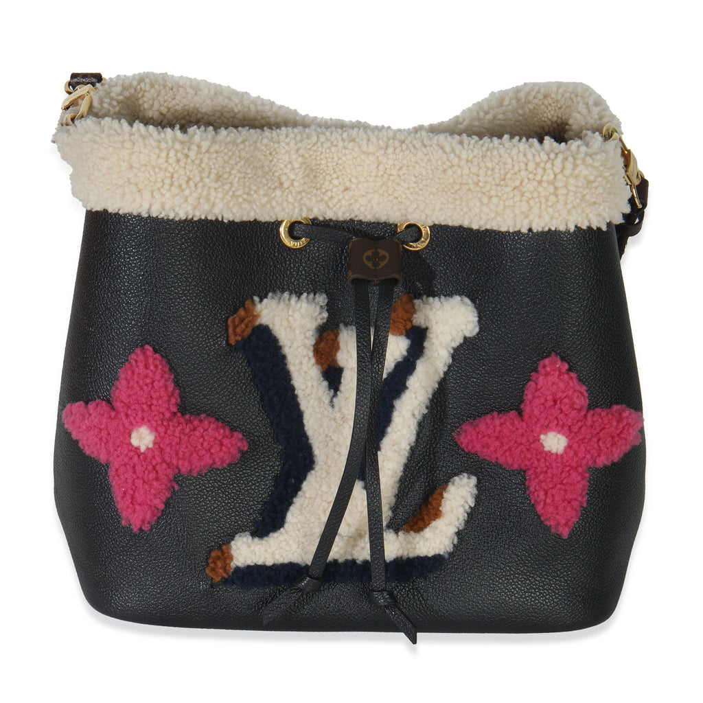 Louis Vuitton Black Shearling Monogram Neonoe MM