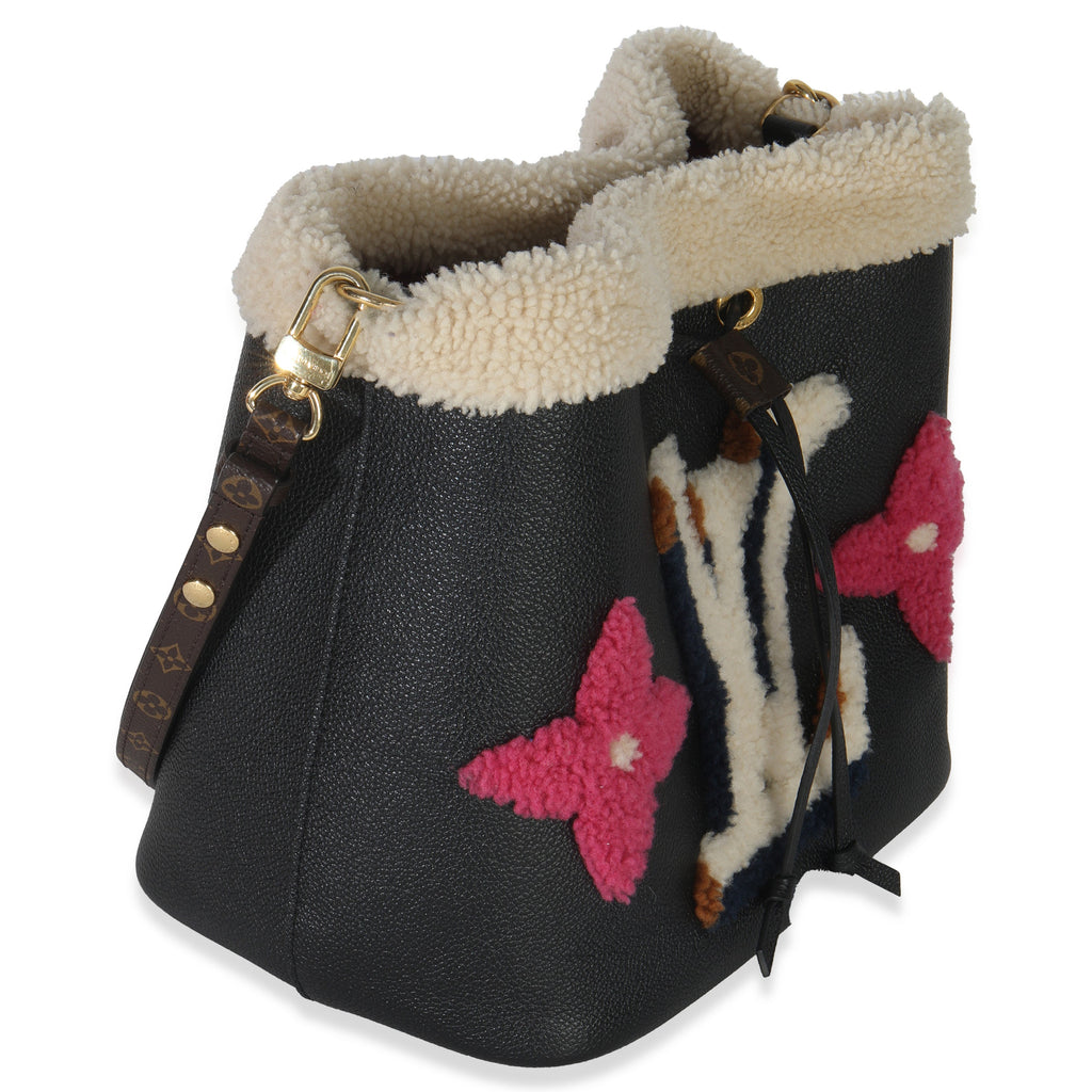 Louis Vuitton Black Shearling Monogram Neonoe MM