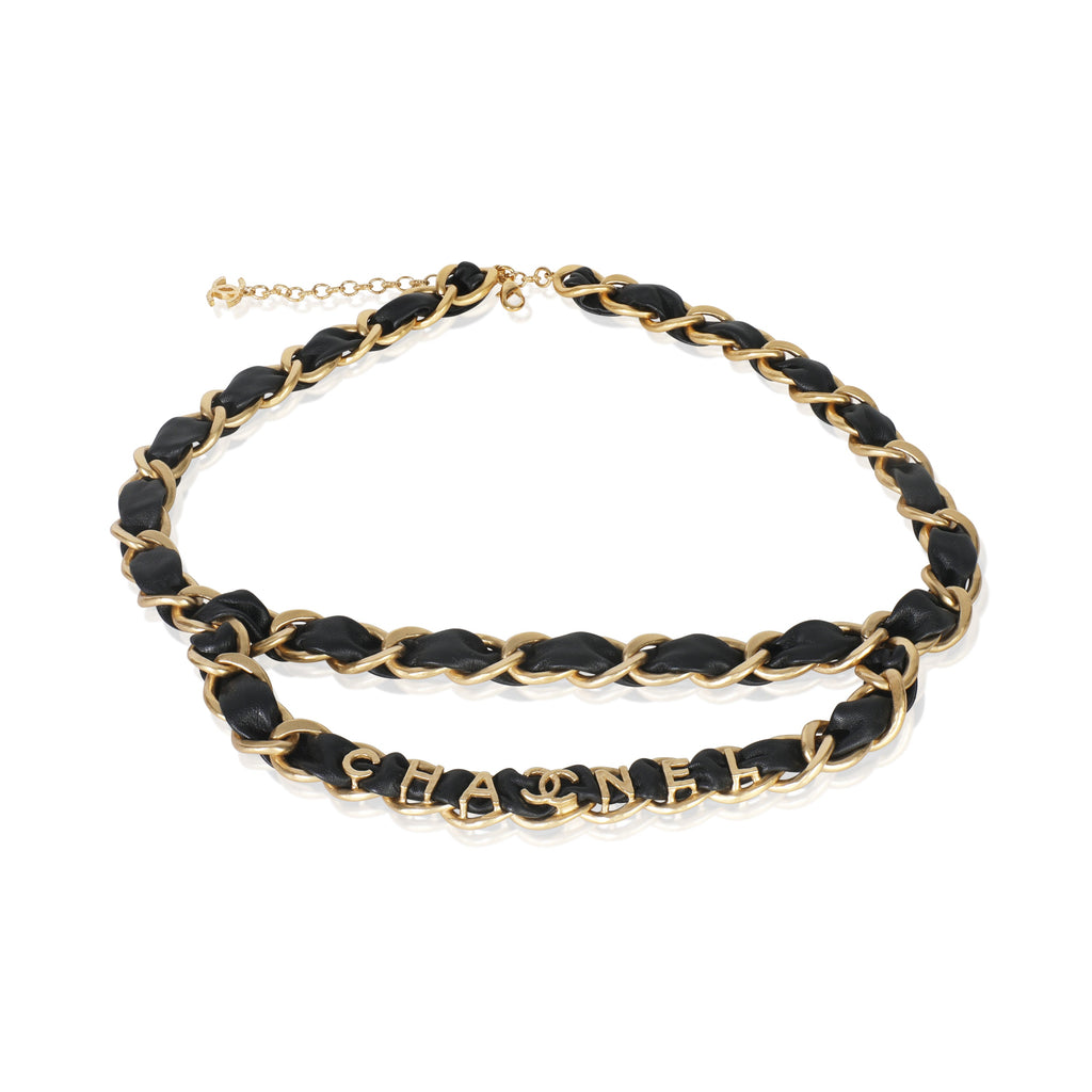 Chanel Gold-Plated 2020 Leather Chain Link Belt