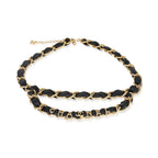 Chanel Gold-Plated 2020 Leather Chain Link Belt