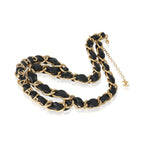 Chanel Gold-Plated 2020 Leather Chain Link Belt
