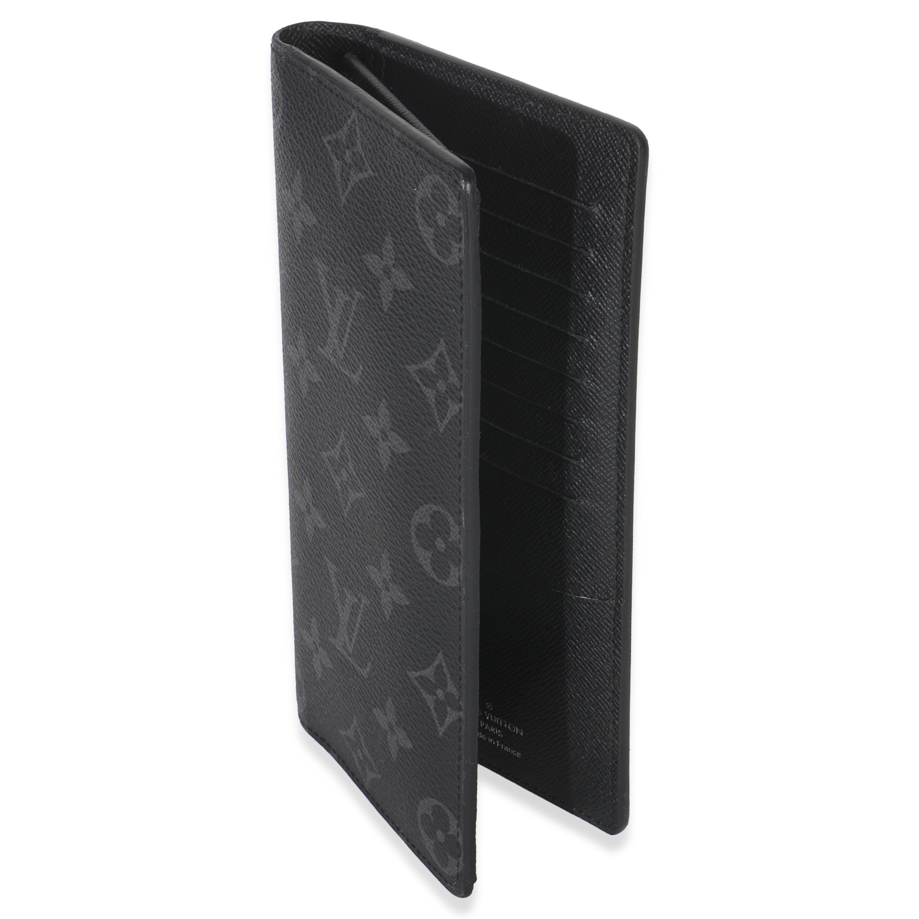 Louis Vuitton Monogram Eclipse Canvas Brazza Wallet