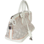 Louis Vuitton White Monogram Transparence Lockit East West