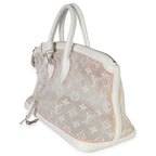 Louis Vuitton White Monogram Transparence Lockit East West