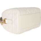 Christian Dior Dusty Ivory Macrocannage Calfskin Dior Groove 20 Bag
