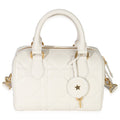 Christian Dior Dusty Ivory Macrocannage Calfskin Dior Groove 20 Bag