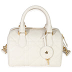 Christian Dior Dusty Ivory Macrocannage Calfskin Dior Groove 20 Bag