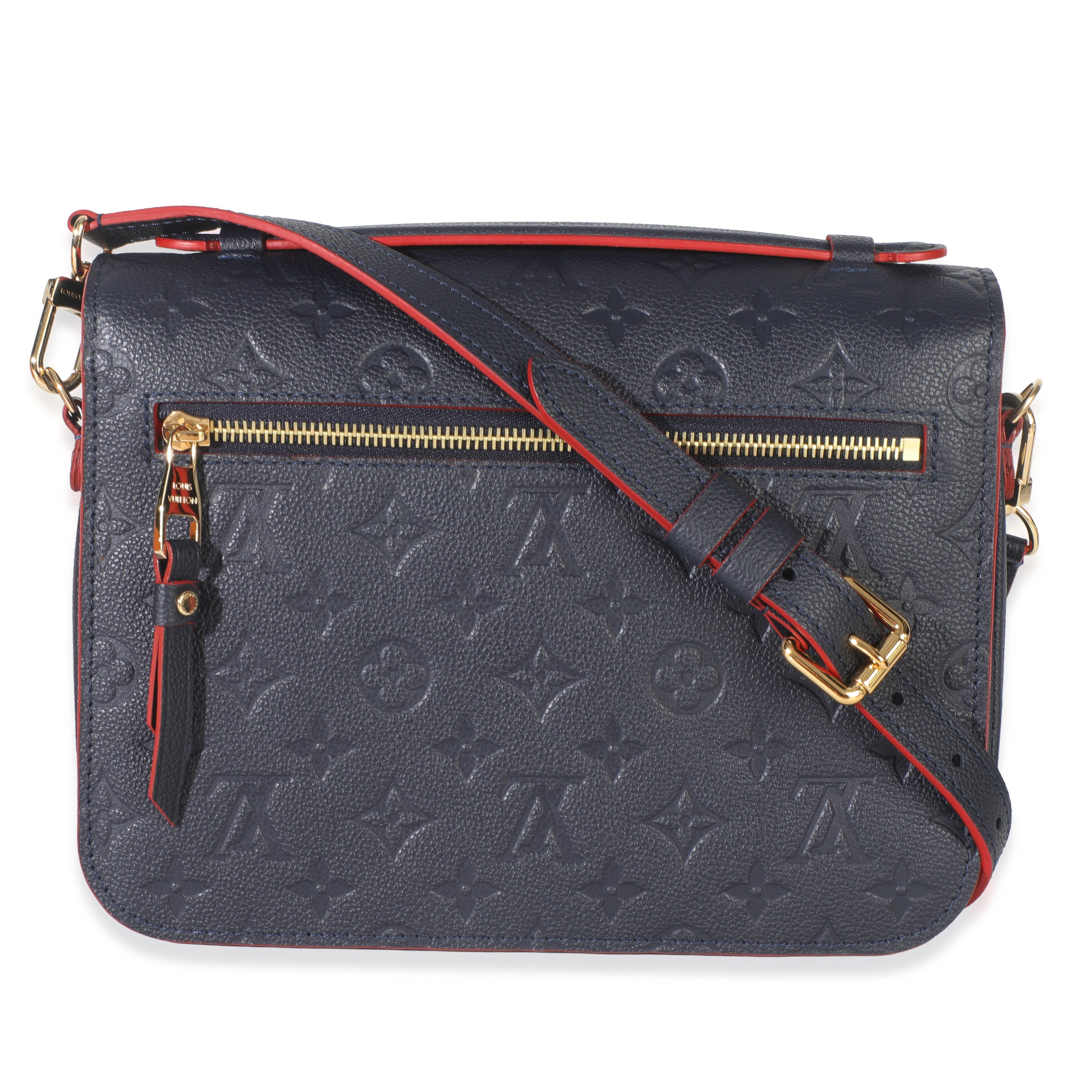 Louis Vuitton Marine Rouge Empreinte Pochette Metis
