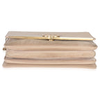 Chanel Beige Quilted Caviar Suede Lady Coco Chain Flap Bag