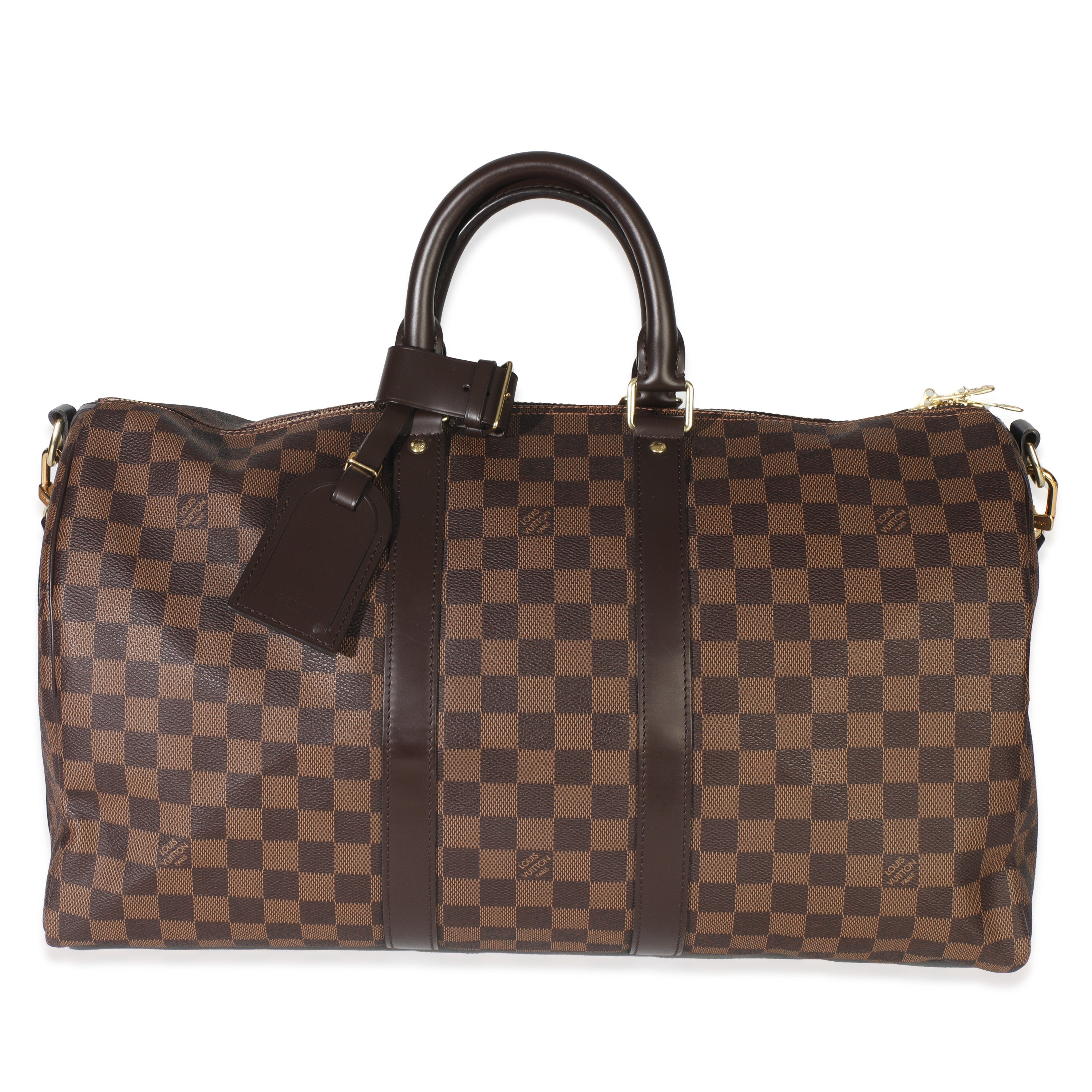 Louis Vuitton Damier Ebene Canvas Keepall Bandouliere 45