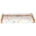 Louis Vuitton White Multicolor Canvas International Wallet