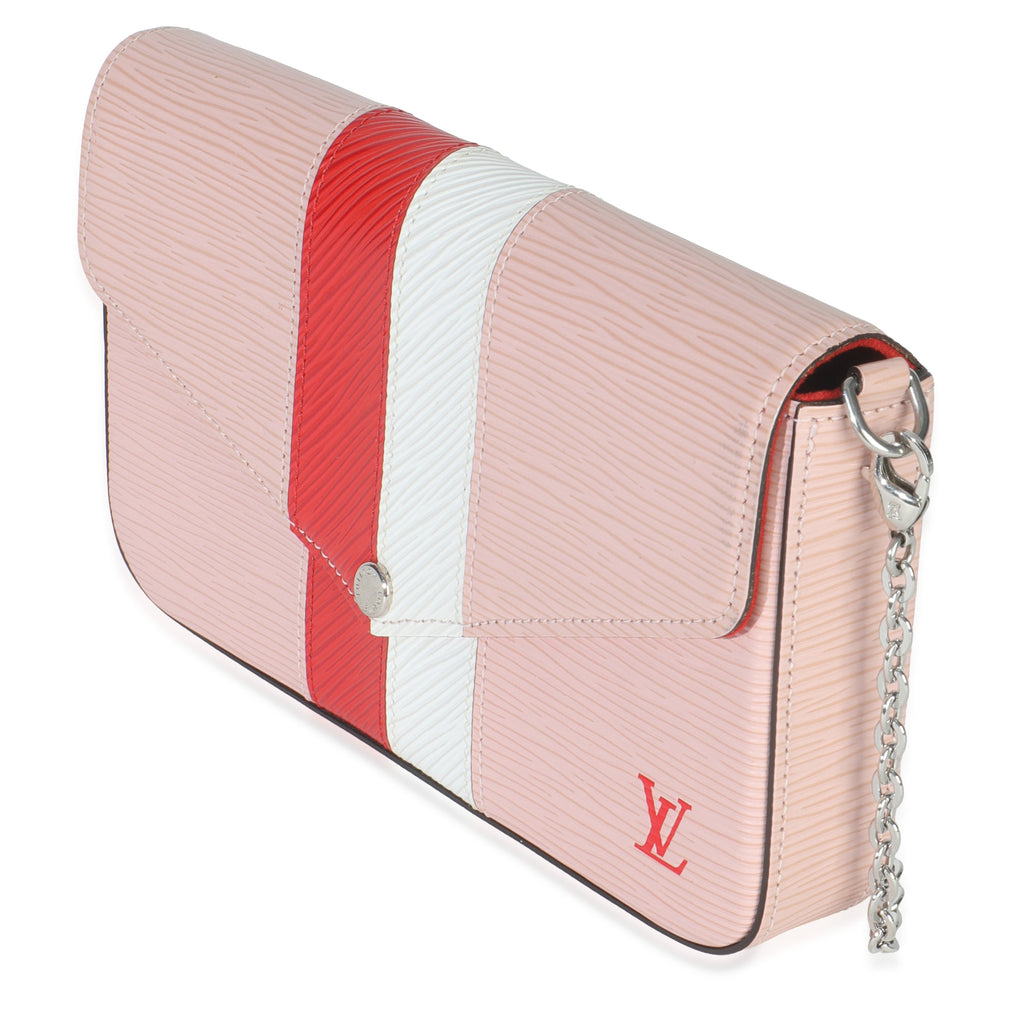 Louis Vuitton Rose Ballerine Epi Stripe Felicie Pochette