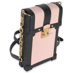Louis Vuitton Rose Ballerine Black Epi Vertical Trunk Pochette