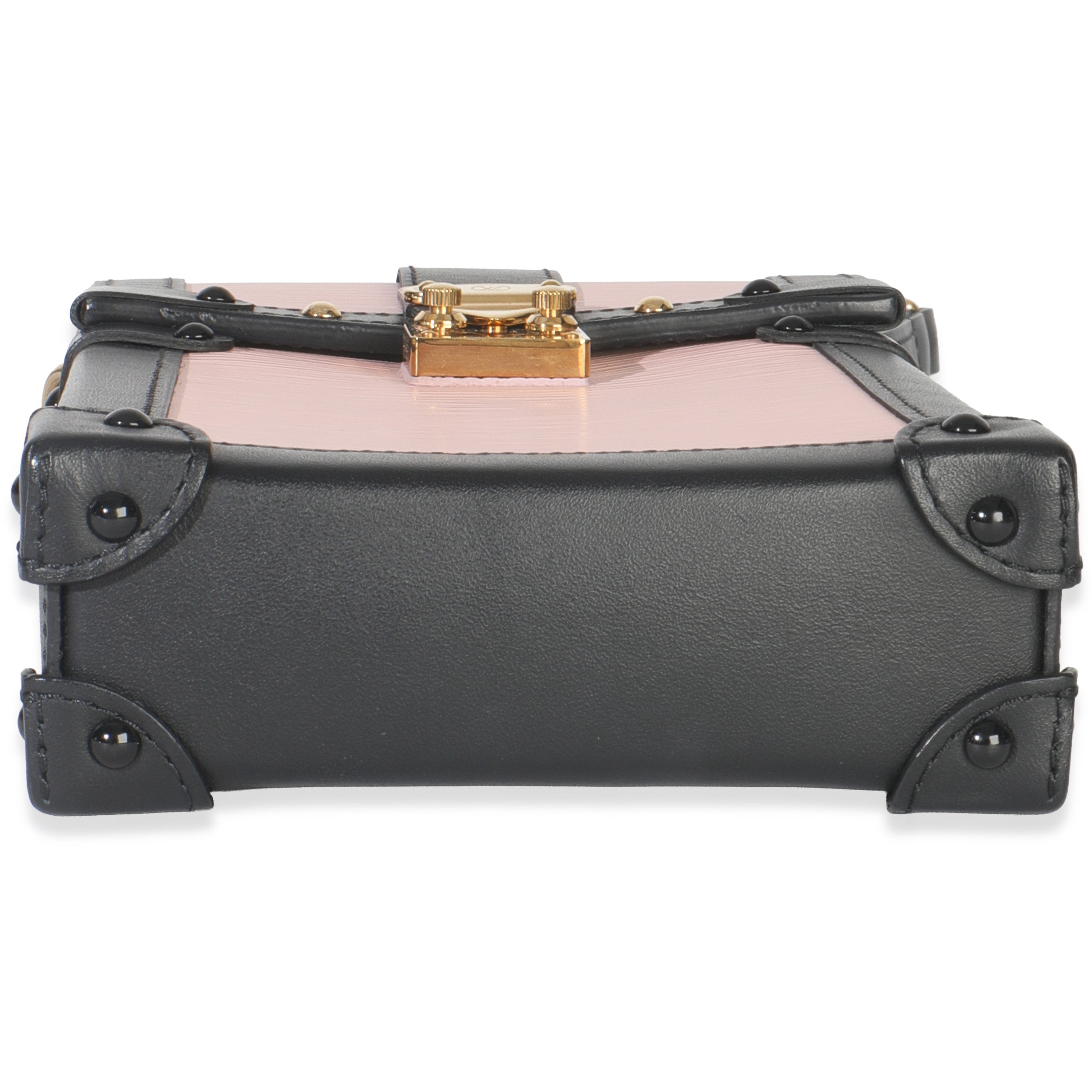 Louis Vuitton Rose Ballerine Black Epi Vertical Trunk Pochette