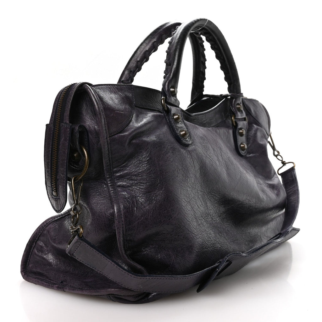 Balenciaga Agneau Classic Hardware City Encre