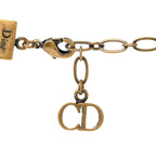Christian Dior Metal Star Choker Necklace Aged Gold