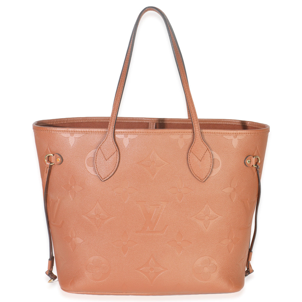 Louis Vuitton Cognac Empreinte Monogram Giant Neverfull MM