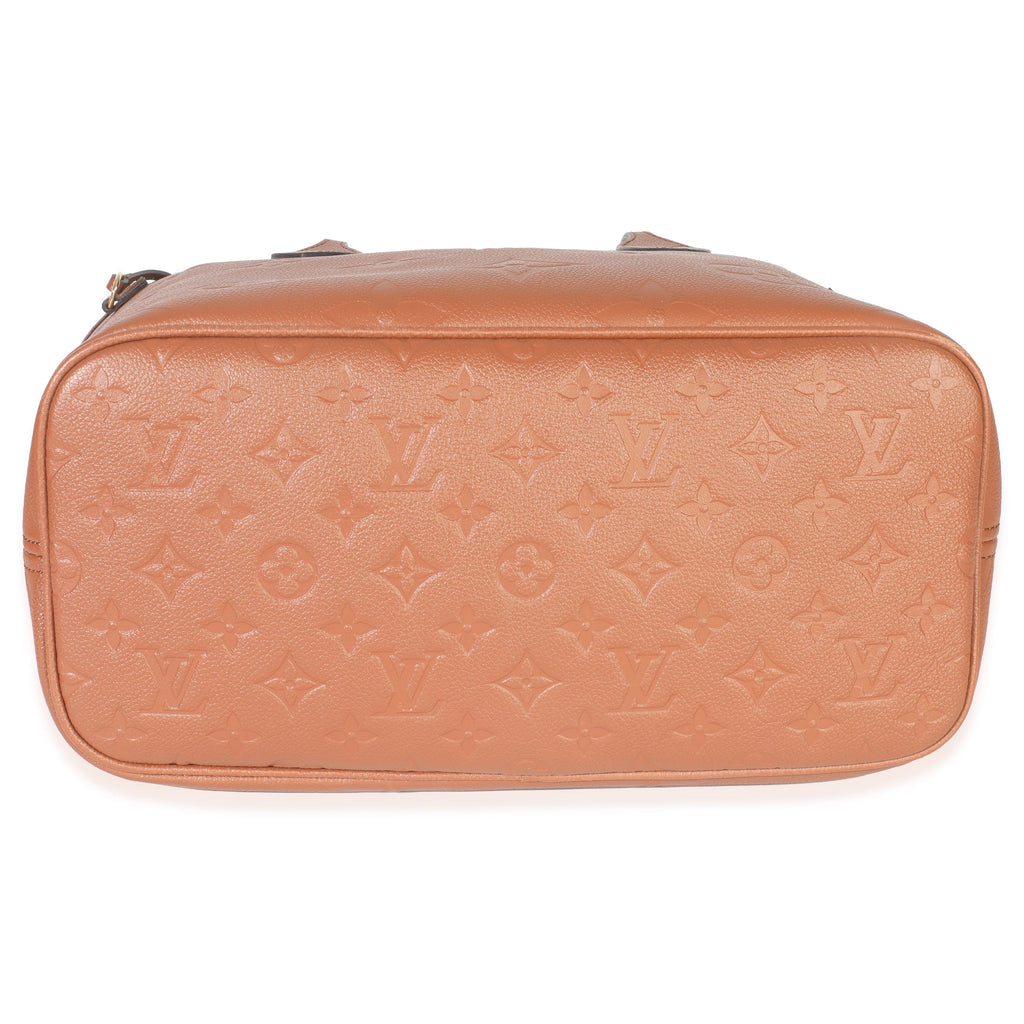 Louis Vuitton Cognac Empreinte Monogram Giant Neverfull MM