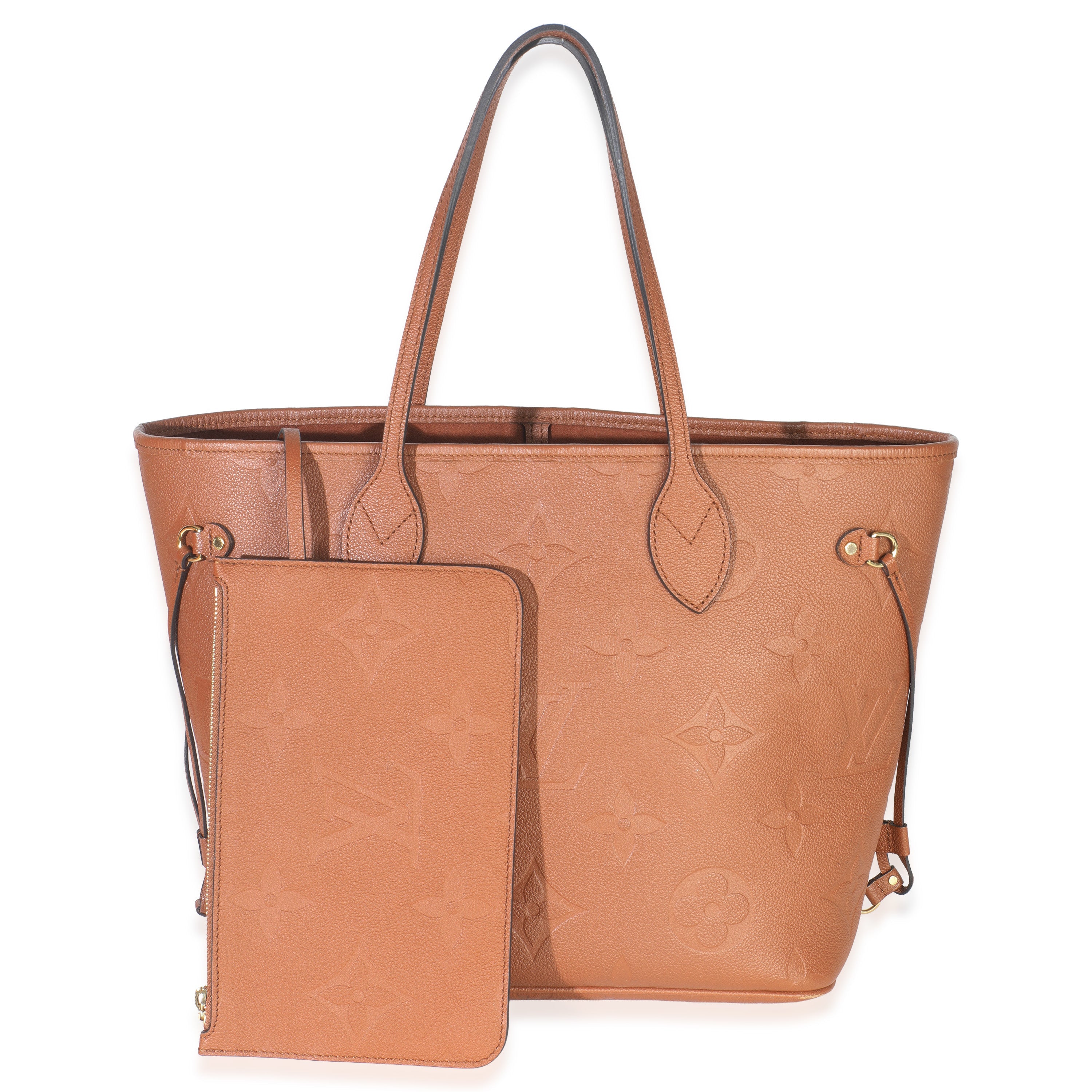 Louis Vuitton Cognac Empreinte Monogram Giant Neverfull MM