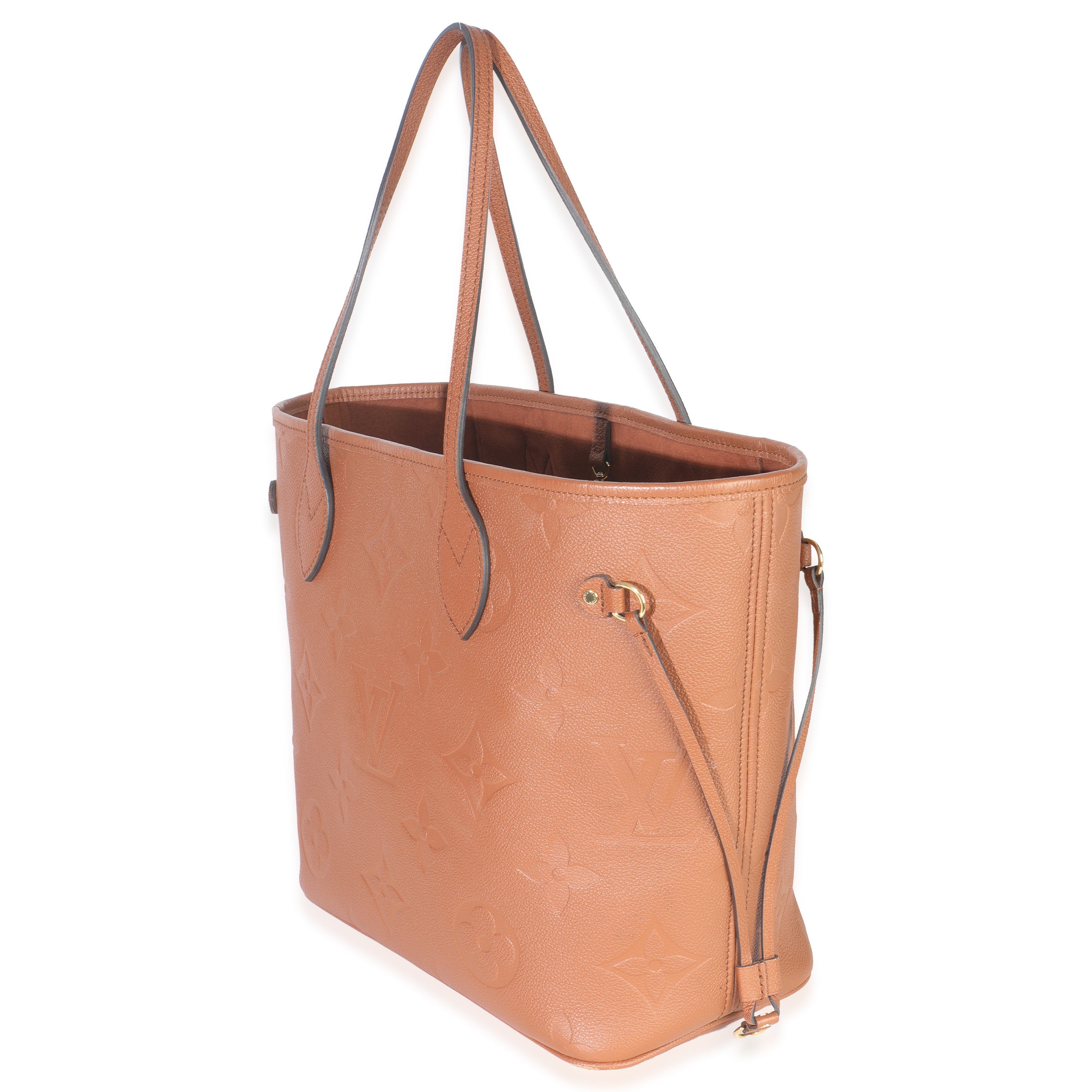 Louis Vuitton Cognac Empreinte Monogram Giant Neverfull MM