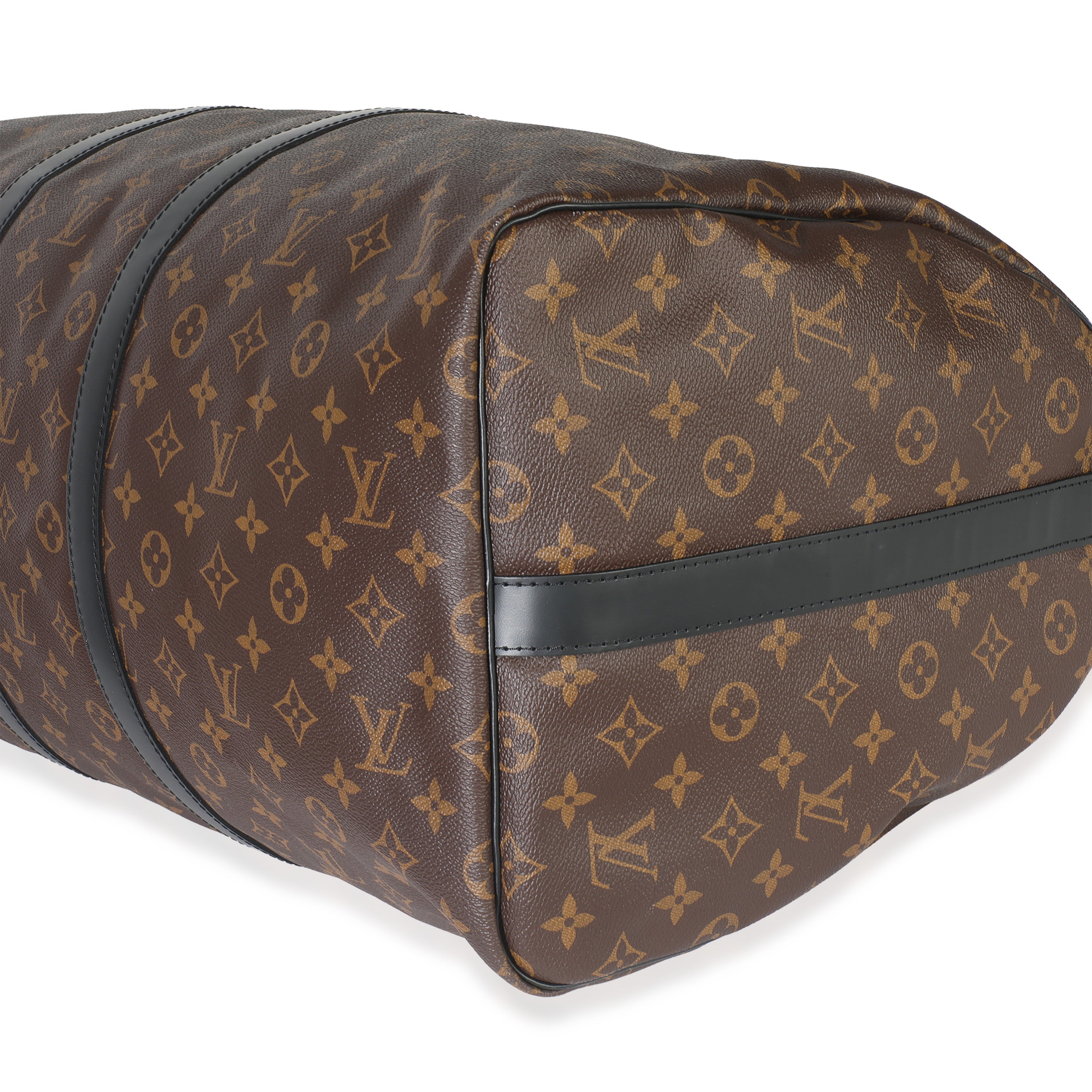 Louis Vuitton Monogram Macassar Canvas Keepall Bandouliere 55