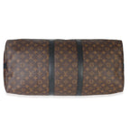 Louis Vuitton Monogram Macassar Canvas Keepall Bandouliere 55