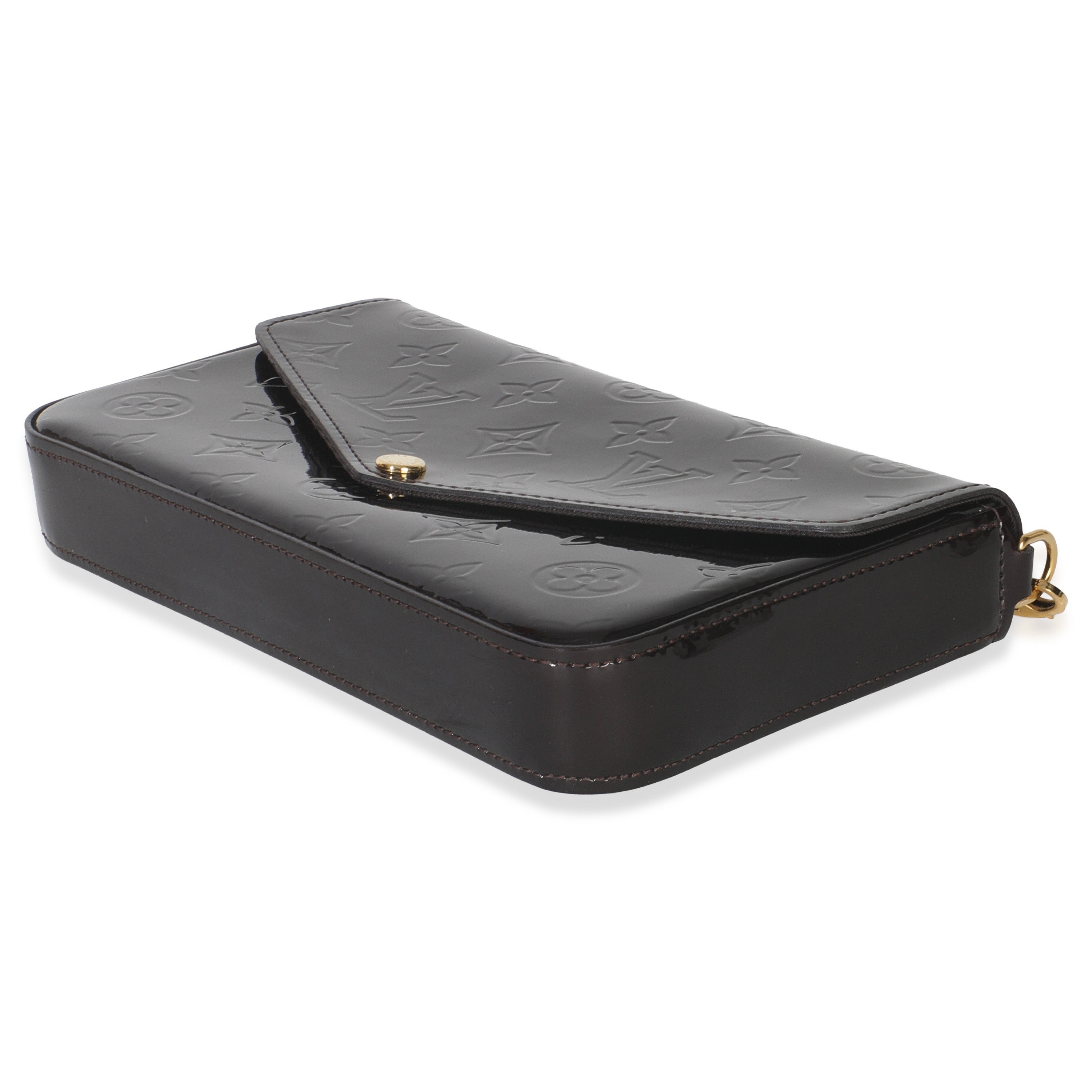 Louis Vuitton Amarante Monogram Vernis Pochette Felicie