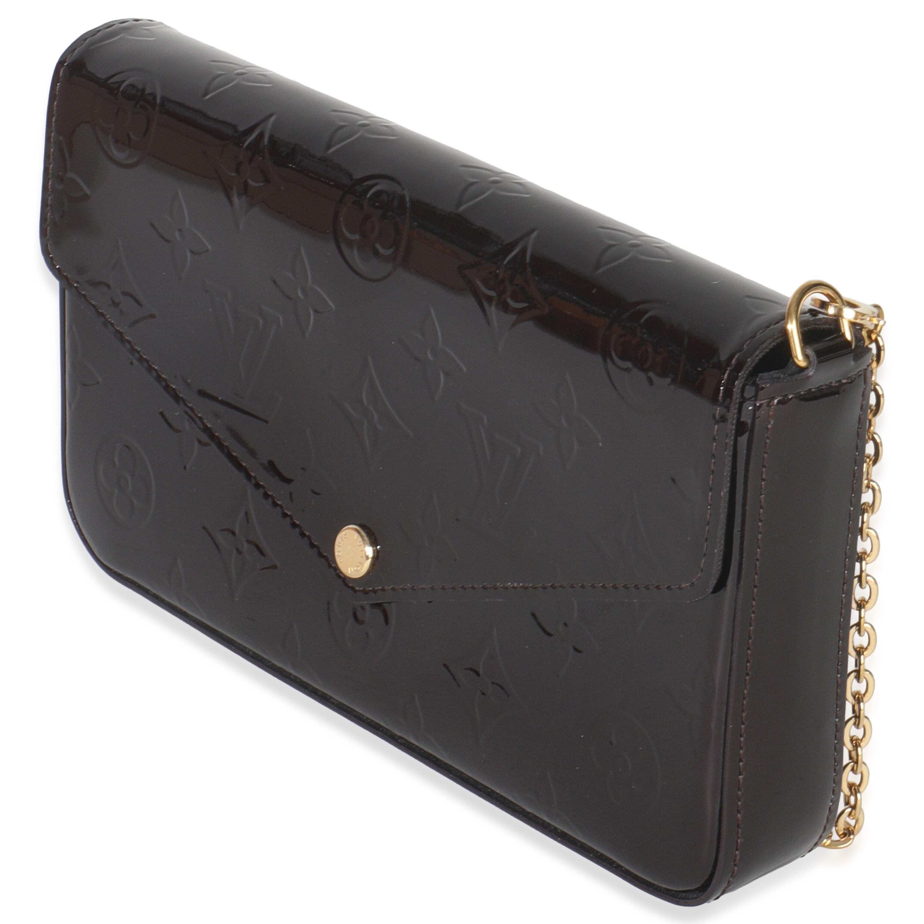 Louis Vuitton Amarante Monogram Vernis Pochette Felicie