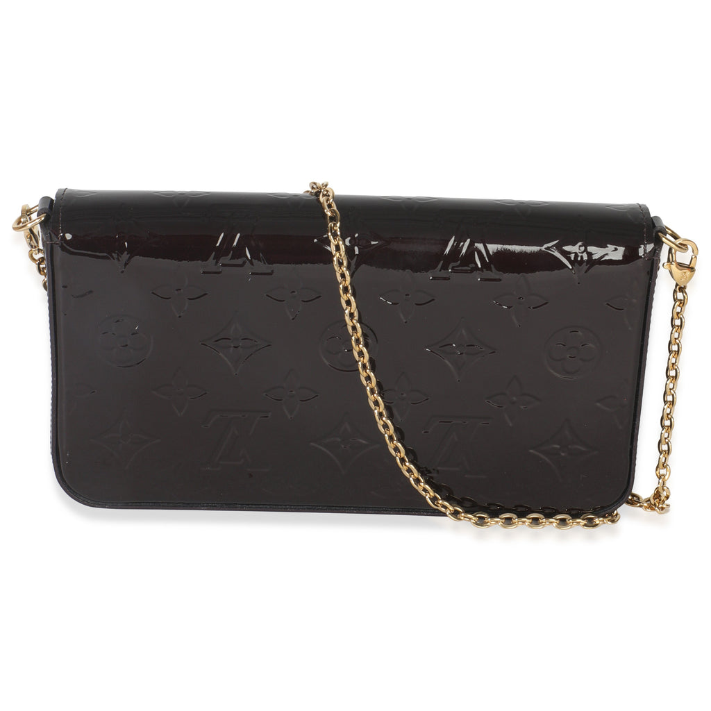 Louis Vuitton Amarante Monogram Vernis Pochette Felicie