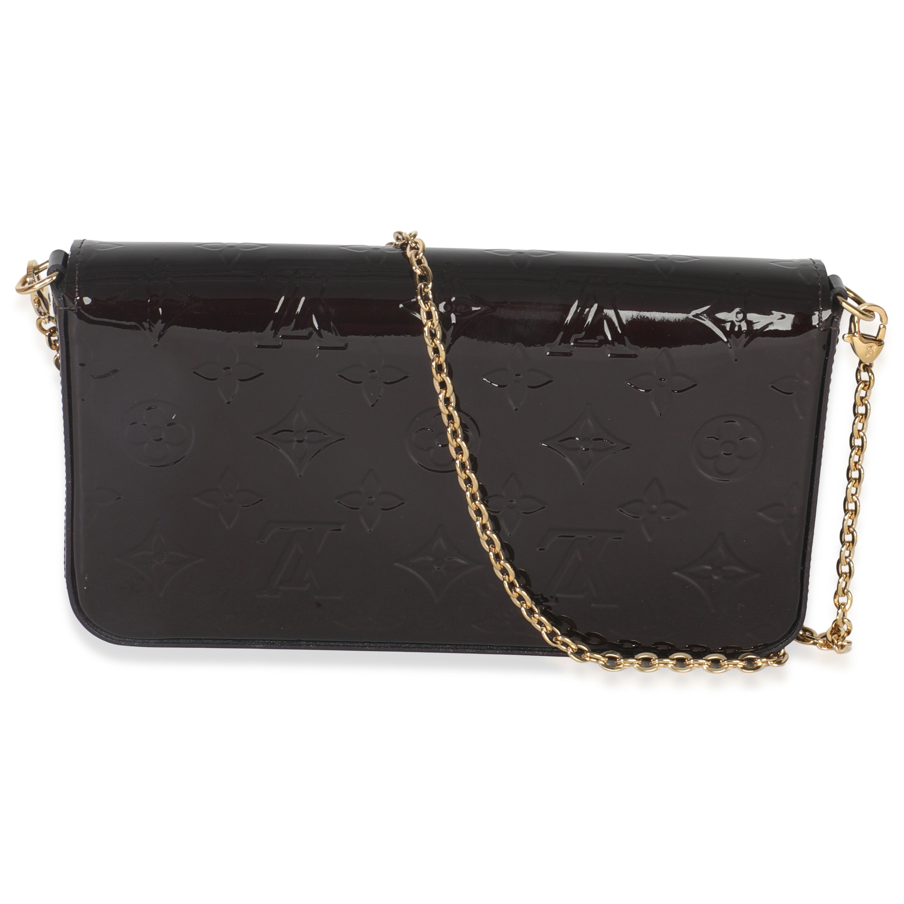Louis Vuitton Amarante Monogram Vernis Pochette Felicie