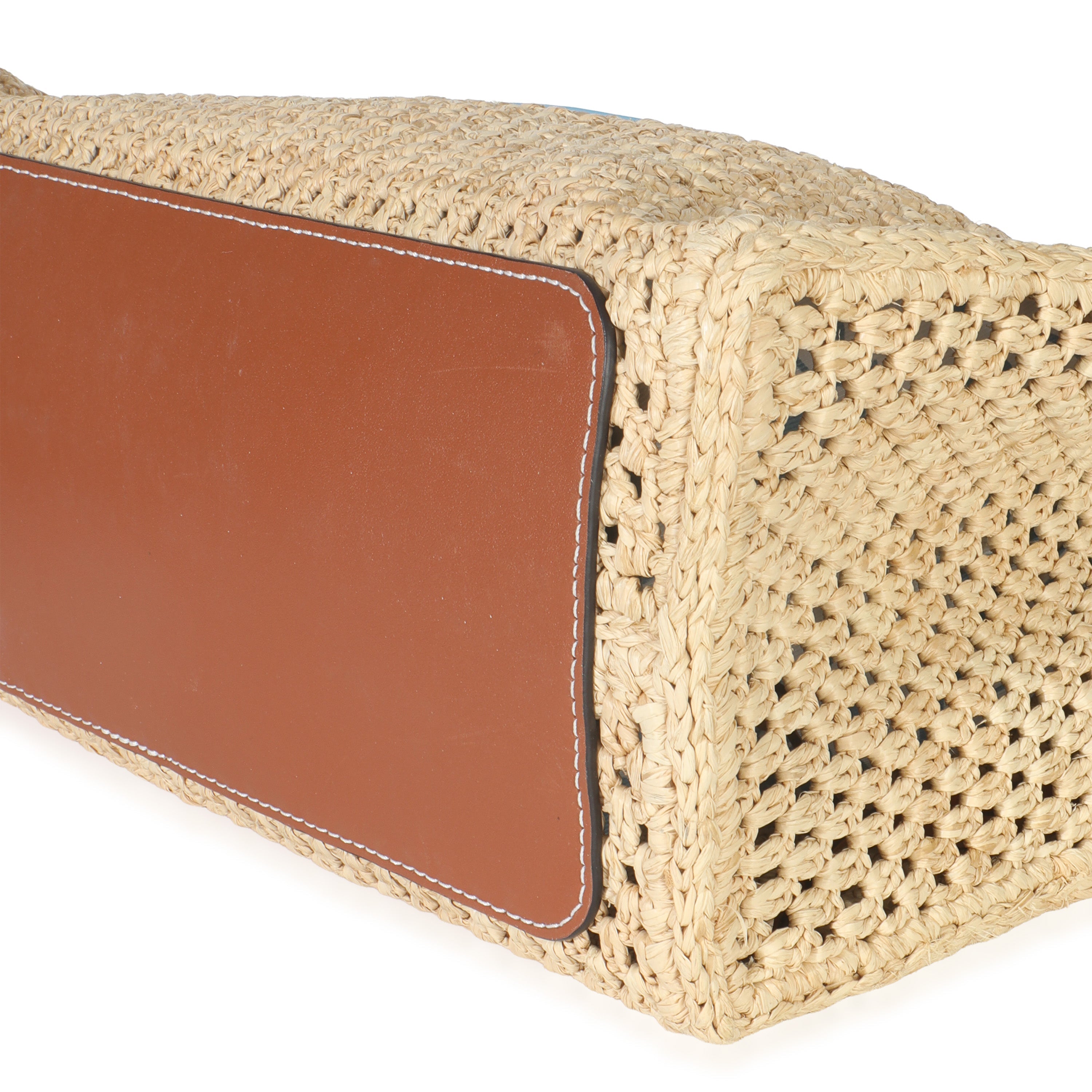 Louis Vuitton Natural Raffia Calfskin Portofino OnTheGo MM