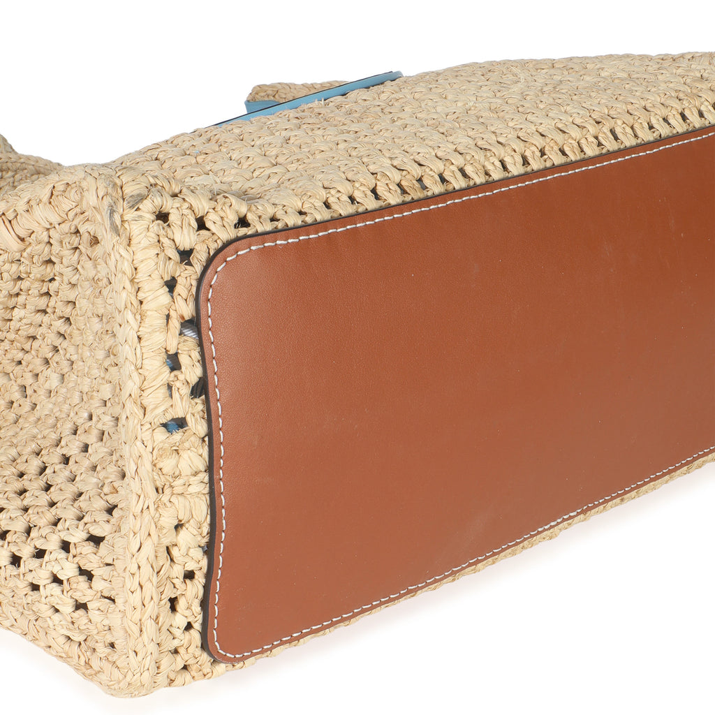 Louis Vuitton Natural Raffia Calfskin Portofino OnTheGo MM