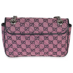 Gucci Pink GG Matelasse Diagonal Canvas Small GG Marmont Shoulder Bag
