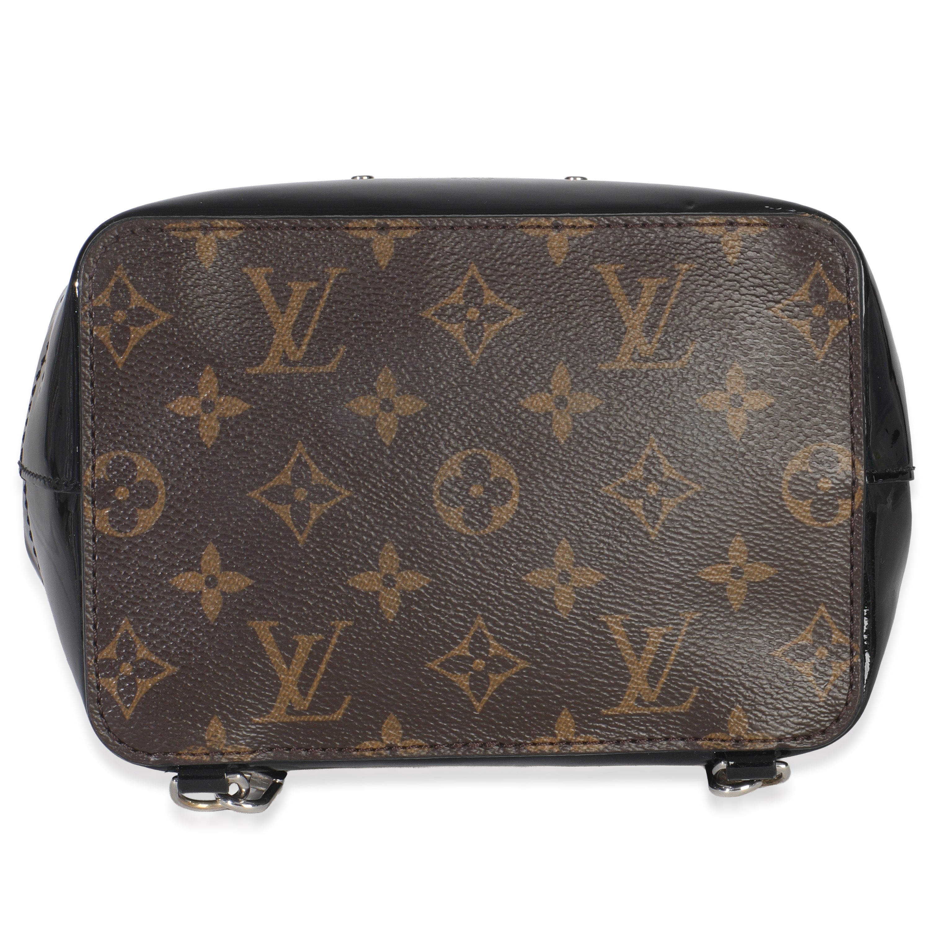 Louis Vuitton Black Patent Monogram Hot Springs Backpack