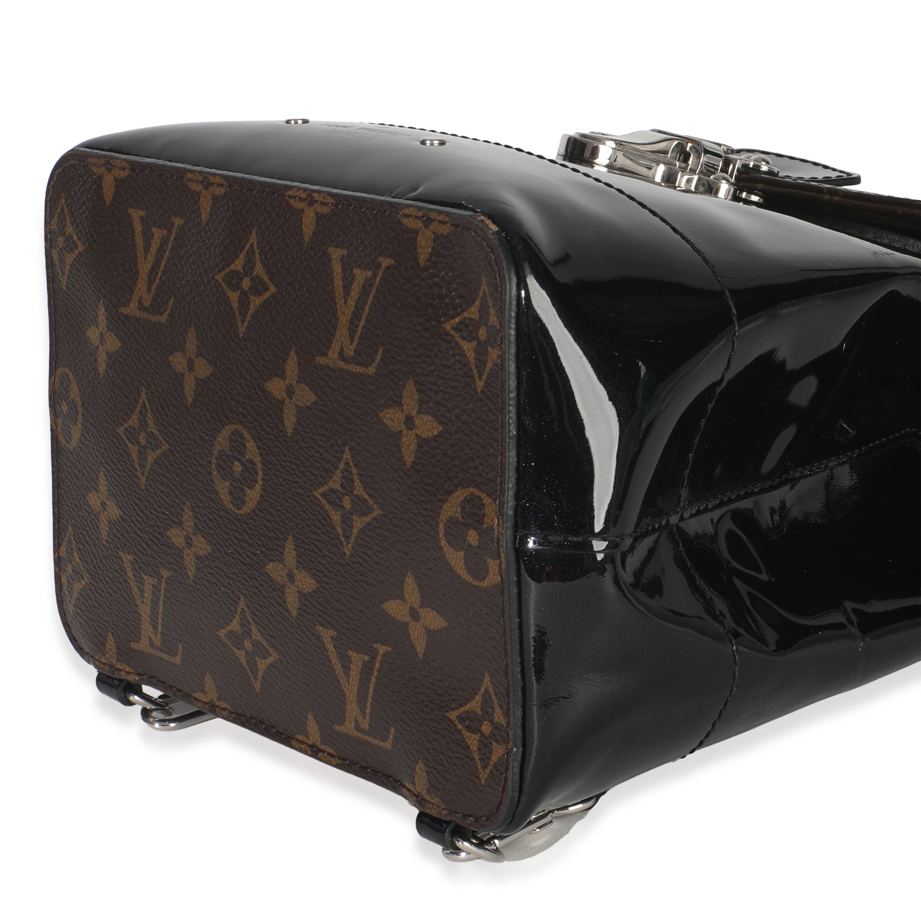 Louis Vuitton Black Patent Monogram Hot Springs Backpack