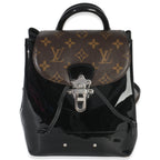 Louis Vuitton Black Patent Monogram Hot Springs Backpack