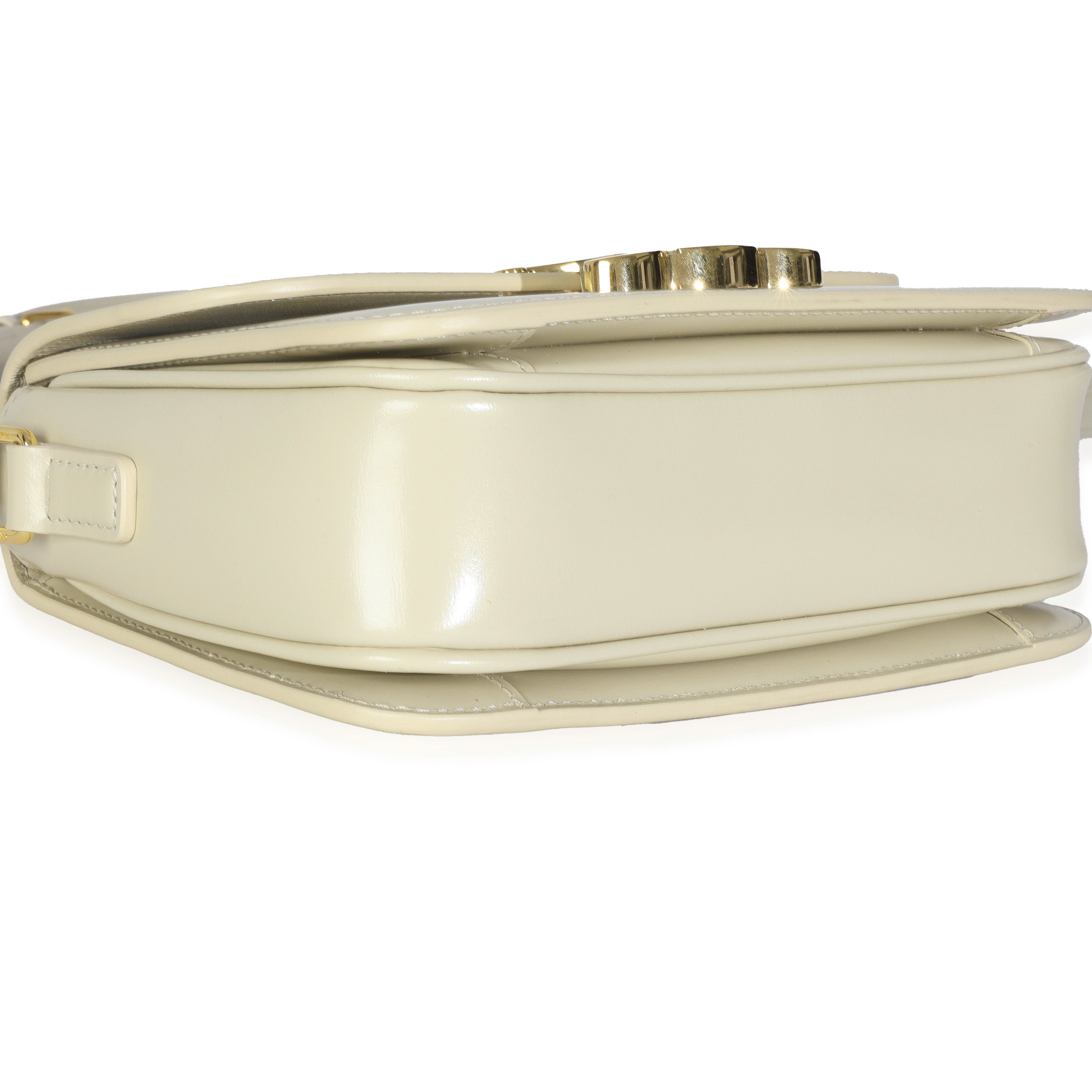 Light Stone Shiny Calfskin Classique Triomphe Bag